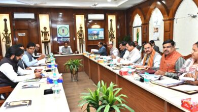 छत्तीसगढ़ के मुख्यमंत्री विष्णु देव साय व अन्य मंत्री