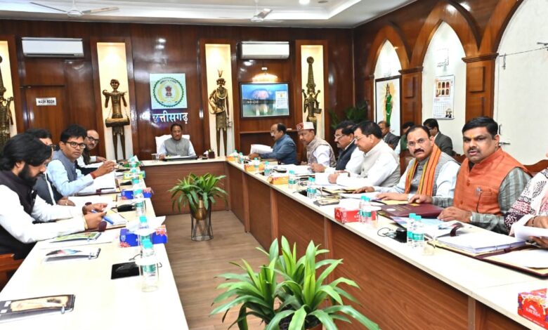 छत्तीसगढ़ के मुख्यमंत्री विष्णु देव साय व अन्य मंत्री